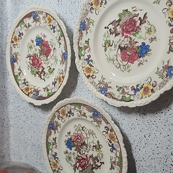 3 large Antique Royal Cauldon ENGLAND Est 1774 Hand Painted Platter 11" - Picture 5 of 5